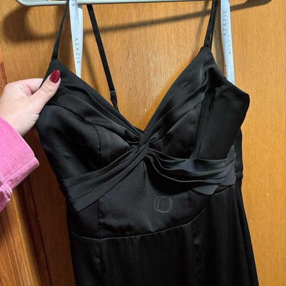 Azazie Vivi Bridesmaid Dress in Black - Size 6 - Picture 10 of 10